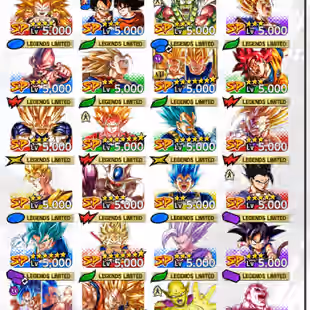 D409-IOS-Android-4 UL(Majin Vegeta-Super Vegtio-Buu Kid)-Vip Equipment-33 Legends-Team Daima-SS4 Goku-SS3 Goku Red Star - Image 4