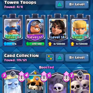 🔥KT14 XP52🔥 | 28 MAX 3 ELITE | 10 EVOLOTIONS | 10295 TROPHY | 66 EMOTES | 155 GEMS | 3 TOWER SKIN | INSTANT DELIVERY - Image 8