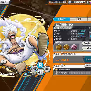 BR502-IOS-Android-Hyber 45-8 Ex(Luffy Gear 5-Kaido v2-Yamato v1-Zoro-Kid Law-Oden-Akainu)-Good Medal-SUP 165-Jabra Max - Image 42