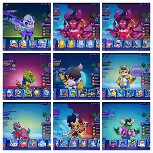 💥TROPHY 85875 💥BRAWLER 91 [] MAXED 91 [] HYPER 30 [] SKINS- 292 [] GEMS 78 S1 - Image 3
