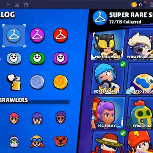 🌟 220 SKINS🌟74.950 TROPHY | 95 BRAWLERS | 22 HYPERCHARGED | 31 MAXED BRAWLERS | CHAINSAW BUSTER | LOADED RICO | CORSA - Image 33