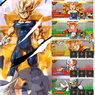 D409-IOS-Android-4 UL(Majin Vegeta-Super Vegtio-Buu Kid)-Vip Equipment-33 Legends-Team Daima-SS4 Goku-SS3 Goku Red Star - Image 5