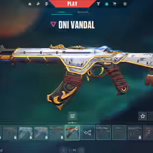 [RARE KNIFE] EUW - Beta Remastered Knife - Oni Vandal - Sentinels of Light Vandal ChronoVoid Recon Neo Frontier - Image 3