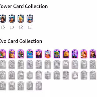 🔥KT15 XP57🔥 | 72 MAX 13 ELITE | 11 EVOLOTIONS | 128 EMOTES | 12150 TROPHY | 8 TOWER SKIN | 45 GEMS | INSTANT DELIVERY - Image 2