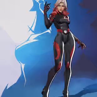 MR127 // Grandmaster 1 Rank + Level 25 + S0 Golden Moonlight Skin + S1 Invisible Woman BloodShield Skin + Captain Hela + - Image 2