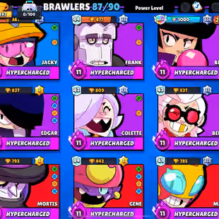 💎TROPHIES 72582 💎 RARE FANGAURD [] BRAWLERS  87 [] MAX BR  40 [] HYPER  24 [] SKINS  179 - Image 3