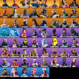 61 SKINS | Chun-Li | Psycho Bandit | OG STW | Warpaint | Explorer Emilie | Dante | Drive Shaft | Take The L |Laugh It Up - Image 2