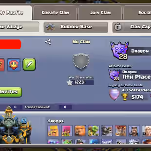 PvP RANKED RANKED 💎 WASTELAND SCENERY 💎 TH 17 [] 31 EQUIPMENT [] 100-100-80-75-50 HEROES - BH 10 - 244 XP - INSTANT - Image 4