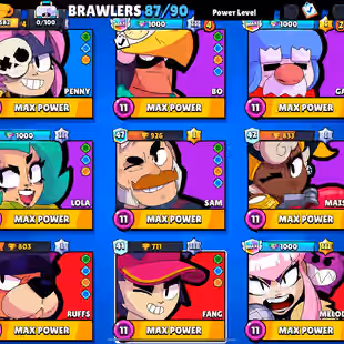 💎TROPHIES 72582 💎 RARE FANGAURD [] BRAWLERS  87 [] MAX BR  40 [] HYPER  24 [] SKINS  179 - Image 5