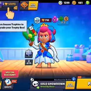 S1  57K CUPS  81 BRAWLERS | 115 SKINS  | 10 HYPERCHARGE |HIER TIER BR [] 25 MAXED []FAST DELIVERY - Image 2
