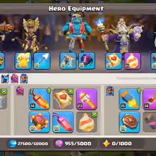 !!READY TO GO TH18/ 26X SKINS!! SB-MAX!MM-MAX!FB-MAX!EB-MAX!! HERO-100-100-90-75-50!! 251-XP!! NC-YES!! FULL ITEMS!! - Image 8