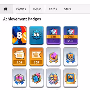 🔥KT15 XP55🔥 | 39 MAX 6 ELITE | 13 EVOLOTIONS | 104 EMOTES | 6 TOWER SKIN | 9857 TROPHY | 234 GEMS | INSTANT DELIVERY - Image 6