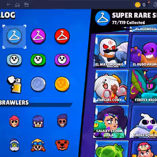 🌟 220 SKINS🌟74.950 TROPHY | 95 BRAWLERS | 22 HYPERCHARGED | 31 MAXED BRAWLERS | CHAINSAW BUSTER | LOADED RICO | CORSA - Image 29