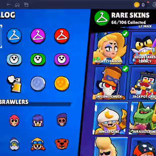 🌟 220 SKINS🌟74.950 TROPHY | 95 BRAWLERS | 22 HYPERCHARGED | 31 MAXED BRAWLERS | CHAINSAW BUSTER | LOADED RICO | CORSA - Image 18