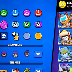 🔥[ 62X MAX BRAWLER - 39X HYPERCHARGED ] 🔥 TROPHY : 760000 || 91X BRAWLER UNLOCK || 268X SKIKS || MANY UNIQE AND RARE - Image 10