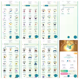 RARE SHADOW APEX LUGIA| SHINY MEW AND MEWTWO| SHINY RAYQUAZA| LUCKY SHINY LUGIA KYUREM AND LUCARIO - Image 4