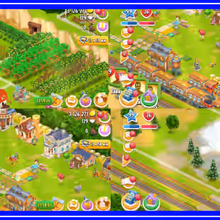 !!LEVEL 99!! 1800 BARN!! 1850 SILO!! EXTREMELY DECORATIONS!! PERFECT FOR COLLECTION!! 3 MILLIONS COINS!! TOWN HALL 12 - Image 2