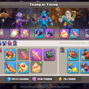 🌟BEAUTIFUL TH 17 FULL MAX🌟| READY FOR TH 18 | 10 EPIC EQUIPMENT MAX | 3X RARE SCNERY | FULL MAGIC ITEMS | XP 249 - Image 8