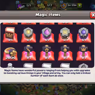 🔥TH 17 READY FOR 18 FULL MAX INSTANT🔥65800 GEMS-XP 262-FULL MAGIC ITEM-5 EQUIPMENT MAX-NC YES-FULL WALS DEFENSE MAX - Image 7