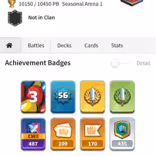 🔥KT15 XP56🔥 | 34 MAX 10 ELITE | 19 EVOLOTIONS | 109 EMOTES | 10150 TROPHY | 10 TOWER SKIN | INSTANT DELIVERY - Image 7