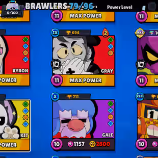 RARE 🔥 44.5K TROPHY 🔥 [16 MAX (9 HYPER)]!! 119-SKINS!! 79!89 BRAWLERS!! 163-GEMS!! DELIVERY INSTAANTLY - Image 5
