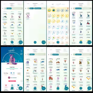 508 SHINY 🔥 LEVEL 45 💎 65 LOCATION BG []  SHINY GMAX LAPRAS [] 36 DMAX [] 27 GMAX [] 7 SHINY COSTUME - Image 2