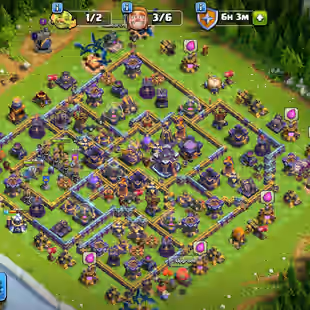 ❗[ TH-15 ALMOST MAX - WAR ARENA SCENERY ]❗RS-EB [23] | GG-FB [20] | HEROS: 84-82-62-64-36 || MAX DEFENCES || BEST DEAL - Image 1