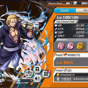 BR610-IOS-Android-Hyber 50-5 Ex(Gear 5 v2-Kizaru-Garp-Roger v2-Kaido-Akainu-Shank v4-Shank v3-Shank-Yamato)-Vip Medal - Image 49