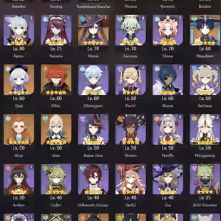NA | AR 57 | 13  3 Leg | Hu Tao C1 | Zhongli | Raiden | Tighnari | Dehya | Kazuha | Qiqi | Diluc | Tartaglia | Mona C1 - Image 2