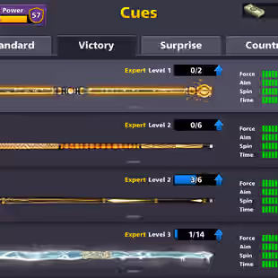 13B COINS ACCOUNT | Level 311 | VIP Emerald | 16 Legendary Cues | Galaxy Cue Equipped | Fresh Account - Image 5