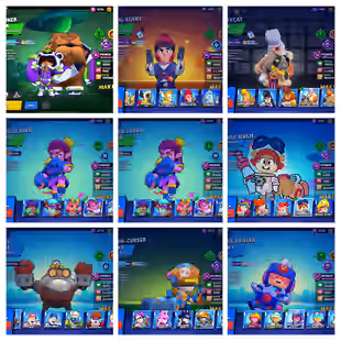 💥TROPHY 85875 💥BRAWLER 91 [] MAXED 91 [] HYPER 30 [] SKINS- 292 [] GEMS 78 S1 - Image 5