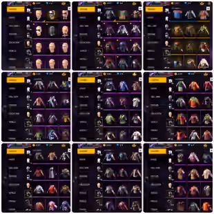 Free Fire WHIT RARE SETS || OLD ACC - Image 3