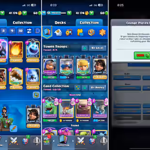 🔥43 MAX CARDS💎ARENA 24 [] 11 ELITES [] 13 EVOS [] 12000 TROPHIES [] XP56 [] KT15 [] 60 GEMS [] 130 EMOTES [] 3 YEAR BA - Image 4