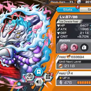 BR597-IOS-Android-Hyber 55-8 Ex(Gear 5-Zoro-Lucci-Roger Skins-Yamato Ace-Akainu-Shank)-Vip Medal-Support 162-647 Frag - Image 15