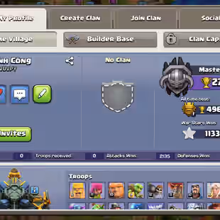 🔥[ TH-17 NEAR MAX - MAX HEROS - MAX WALLS ]🔥 FIREBALL [MAX] - SB [23] | MM-RS-EB [20] | NEAR MAX DEF - TROOPS || - Image 2