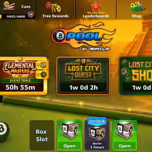 UNLIMITED PASSWORD CHANGE ACCOUNT | 10 Billion Coins | Level 170 | 17 Leg Cues | 1 Cue MAX | Miniclip Login | Fresh - Image 6