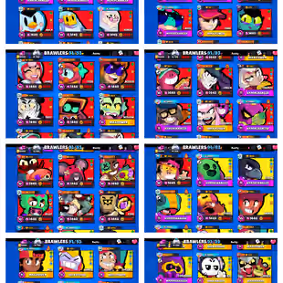 🔥[ 62X MAX BRAWLER - 39X HYPERCHARGED ] 🔥 TROPHY : 760000 || 91X BRAWLER UNLOCK || 268X SKIKS || MANY UNIQE AND RARE - Image 3