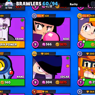 🔥[ 60X BRAWLERS - 7X MAX BRAWLERS ] 🔥 TROPHY: 18000 || 40X CUTE AND SOME RAREST SKINS || FAST DELIVERY - Image 7
