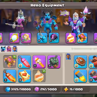 ❗[ TH-16 NEAR MAX - LEAGUE WARDEN ]❗S.B [MAX] - FB [26] - EB [23] - AF [20] - 12X EPIC | HEROS: 90-88-69-70-45 || BH MAX - Image 7