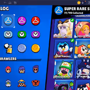 🌟 220 SKINS🌟74.950 TROPHY | 95 BRAWLERS | 22 HYPERCHARGED | 31 MAXED BRAWLERS | CHAINSAW BUSTER | LOADED RICO | CORSA - Image 27