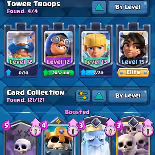 🔥KT15 XP55🔥 | 39 MAX 6 ELITE | 13 EVOLOTIONS | 104 EMOTES | 6 TOWER SKIN | 9857 TROPHY | 234 GEMS | INSTANT DELIVERY - Image 7