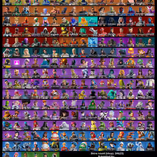 [All Platforms]  249 Skins | FNCS Renegade | Katalina | Andromeda | Spider Man | Star Lord | Slim Shady | Sabrina Carpen - Image 1