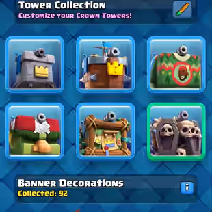 🔥KT15 XP60🔥 | 102 MAX 22 ELITE | 11 EVOLOTION | 101 EMOTE | 10465 TROPHY | 5 TOWER SKIN | 1108 GEMS | INSTANT DELIVERY - Image 8