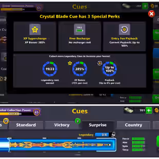 30B COINS ACCOUNT | Level 417 | 19 Legendary Cues | CCP 65 | Miniclip Unlimited Password Changeable | Status- Alert - Image 3