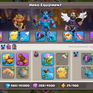 ❗[ PREMIUM TH-16 - MAX WALS ]❗R.SPEAR [23] - E.BOOT [20] - FB [14] - SB [14] || HEROS: 70-79-50-51-40 || BEST DEAL - Image 5