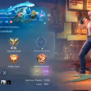 RARE KOF PAQUITO | PRIME CLAUDR | KOF KARINA | CC KHUFRA | RAREST EMOTES | LEVEL 82 | EMBLEM MAX | 98 MAGIC CORE - Image 3
