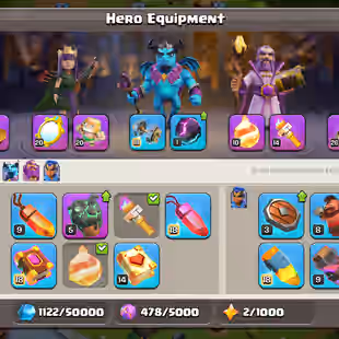 TODAY BEST OFFER TH 17 MAX | 9K GEMS | 11 HIGH EPIC EQUIPMENT | HERO [ 73-78-52-66-40 ] NC-YES | XP-209 | MEDEL-159 - Image 9