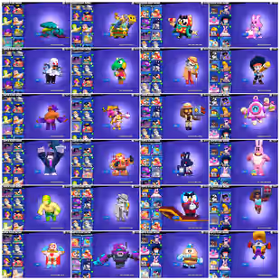 🔥VANARA FRFRAN🔥JOCK STU | 80K TROPHY | 12K BLING | 90 BRAWLER | 77 MAXED | 31 HYPERCHARG | 224 SKIN | INSTANT DELIVERY - Image 9