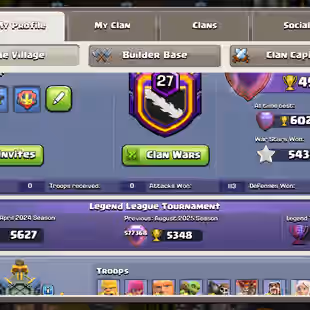 TH 17 FULL MAX NOTHING LEFT CLASH OF DRAGON SCENERY | 5X HERO MAX | HIGH XP-288 | 12K GEMS | 1116 MEDEL | 5434 WARSTA - Image 7