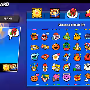|BLUE / RED KING FRANK| MATCHERINO PIN| 2 PRESTIGE|METEORIC FAME| 92600 CUPS | 94 BRAWLERS |364 SKINS - Image 4